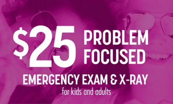 25 emergency exam and xray banner